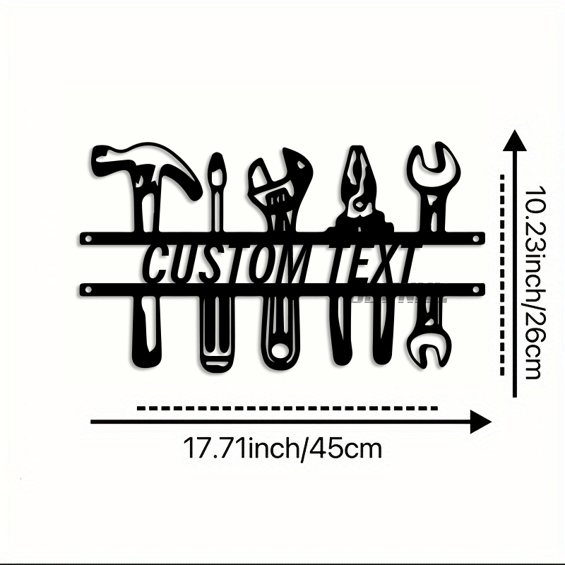 Arte de pared de hierro de est - Tools Name In Workshop reseña y precio