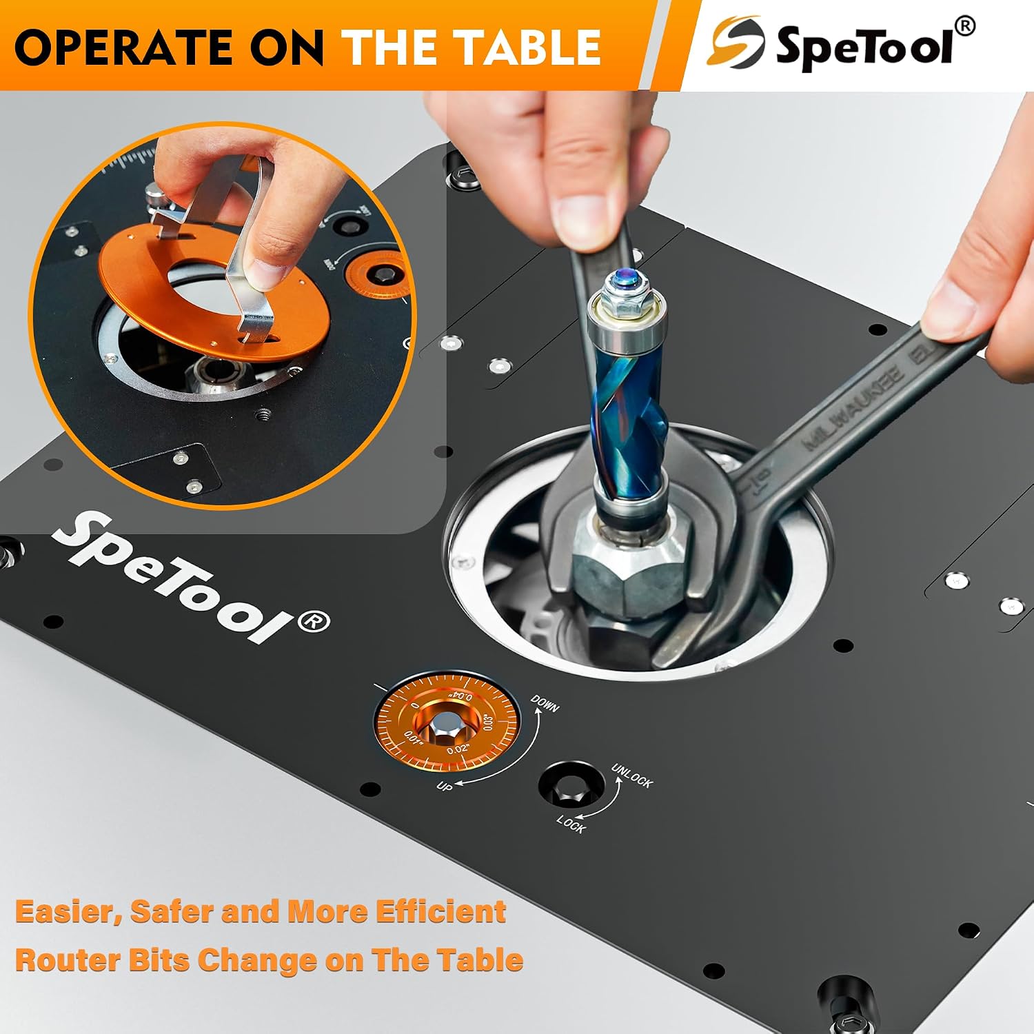 Sistema de elevación para rout - Router Table Insert reseña y precio