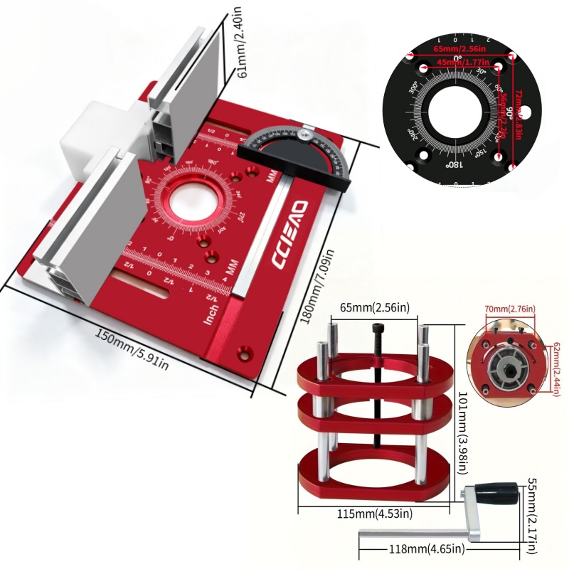 Kit de placa de inserción de a - Router Table Insert reseña y precio