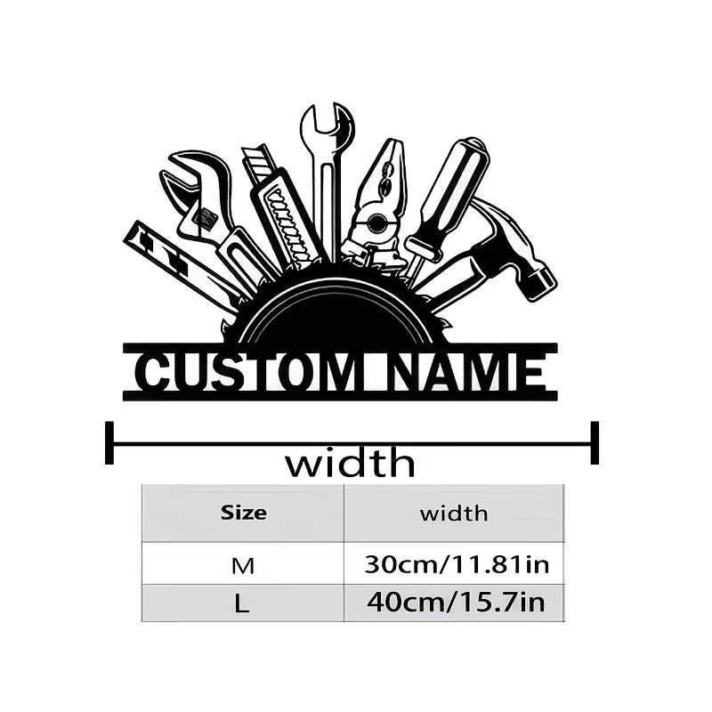 Arte de Pared de Metal Persona - Tools Name In Workshop reseña y precio